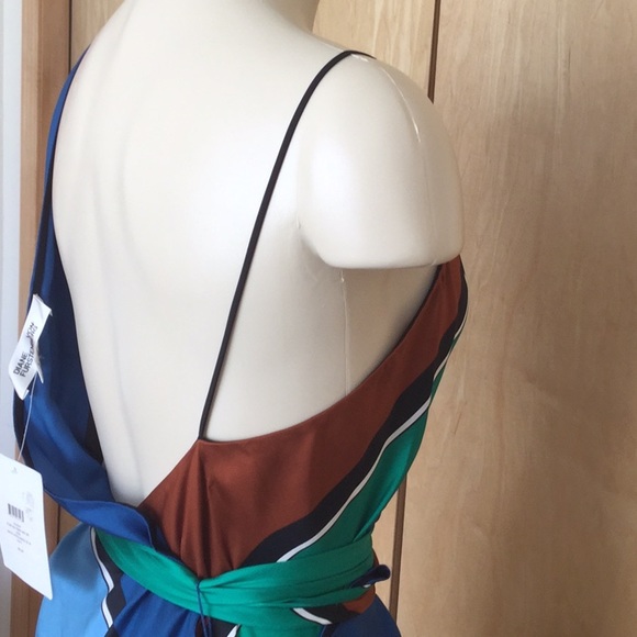 DIANE VON FURSTENBERG Scarf Hem Tiered Midi Dress - Picture 8 of 8